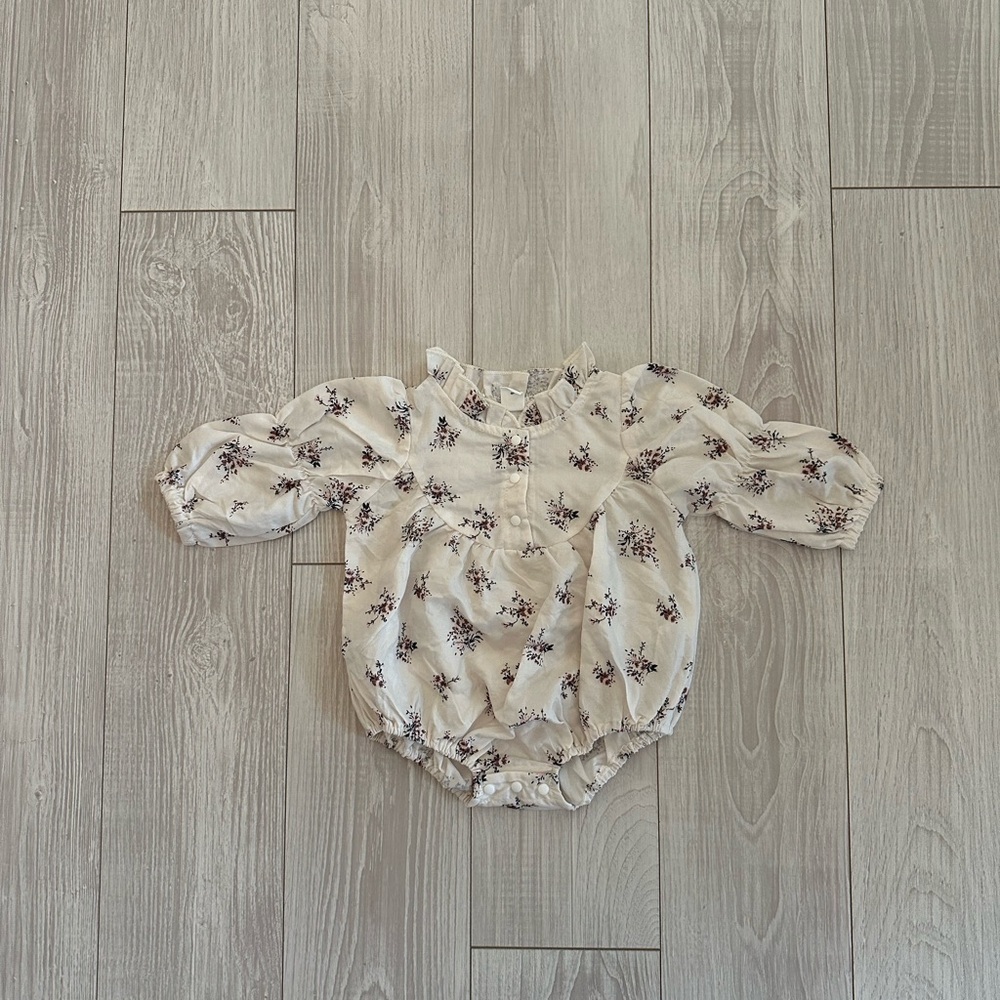 Floral Baby Bubble Romper